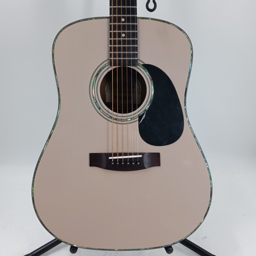 Vist Large View of Product Image Which is Used Mitchell MD-300/VSB Vintage Laminate Top Acoustic Guitar Silver/Gray