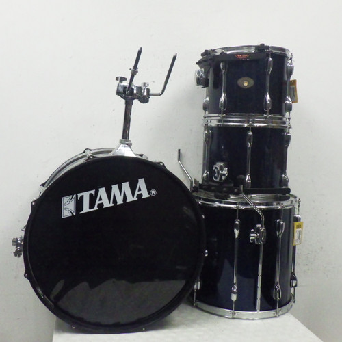 Vist Large View of Product Image Which is Used Tama Rockstar 4 Pc W/ Hardware Drum Shells and Hardware Blue