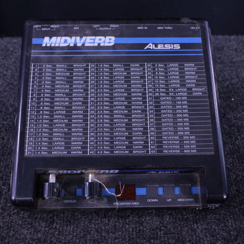 Vist Large View of Product Image Which is Used Alesis MIDIVERB DESKTOP UNIT Delay