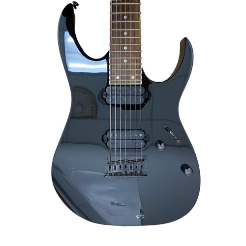 Vist Large View of Product Image Which is Used Ibanez RG SERIES 7 STRING S Type Electric Guitar Black 7-String