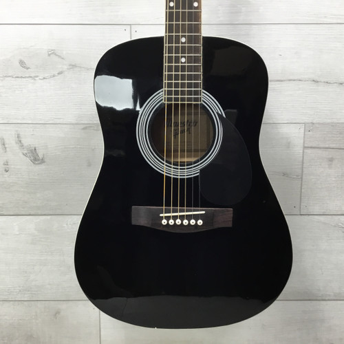 Vist Large View of Product Image Which is Used Maestro By Gibson MA38BKCH6 Laminate Top Acoustic Guitar Black
