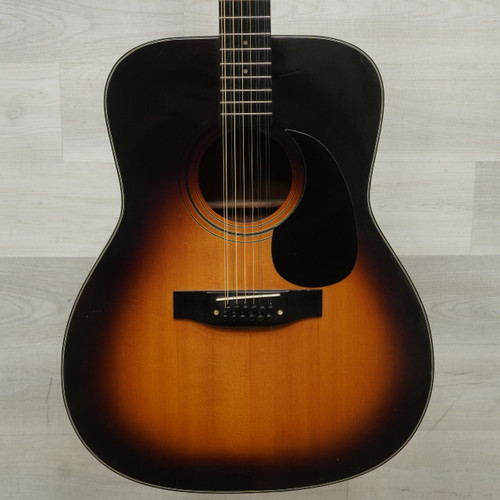 Vist Large View of Product Image Which is Used Aspen AD2812 Laminate Top Acoustic Guitar Sunburst As Is