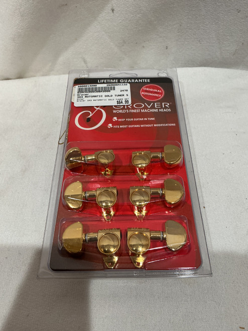 Vist Large View of Product Image Which is Used Grover 3X3 ROTOMATIC GOLD TUNER SET Guitar Hardware