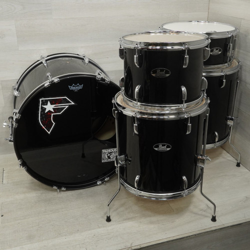 Vist Large View of Product Image Which is Used Pearl 5pc Roadshow Drum Shell Kit Black