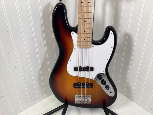 Vist Large View of Product Image Which is Used Squier AFFINITY JAZZ BASS J Type Bass Guitar Sunburst 4-String