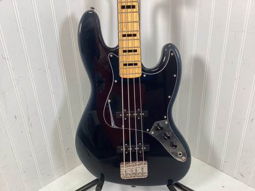 Vist Large View of Product Image Which is Used Squier CLASSIC VIBE 70S JAZZ BASS J Type Bass Guitar Black 4-String