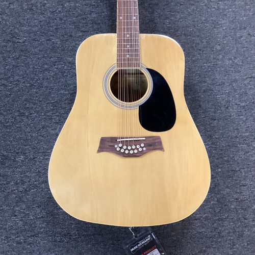 Vist Large View of Product Image Which is Used K-TONE DREADNOUGHT 12 STRING Laminate Top Acoustic Guitar Cherry Sunburst