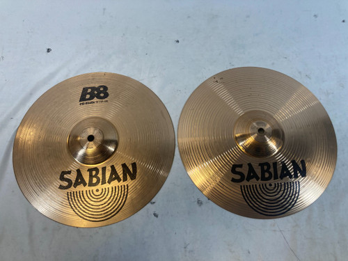 Vist Large View of Product Image Which is Used Sabian 13" B8 Hi Hat Cymbals