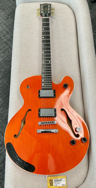 Vist Large View of Product Image Which is Used Gibson CHET-TENNESEAN Vintage Semi-Hollow Electric Guitar Orange 6-String