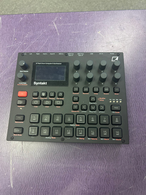 Vist Large View of Product Image Which is Used Elektron ELEKTRON SYNTAKT 12 VOICE SAMPLER Synthesizer Compact