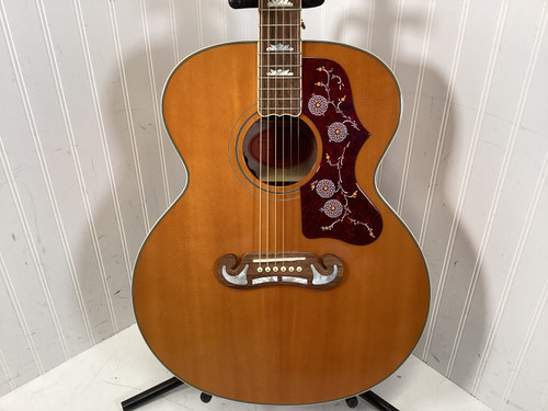 Vist Large View of Product Image Which is Used Epiphone J-200 MASTERBUILT Solid Top Acoustic Guitar Natural 6-String