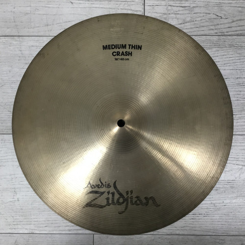 Vist Large View of Product Image Which is Used Zildjian Medium Thin 16" Crash Cymbal With Small Cracks