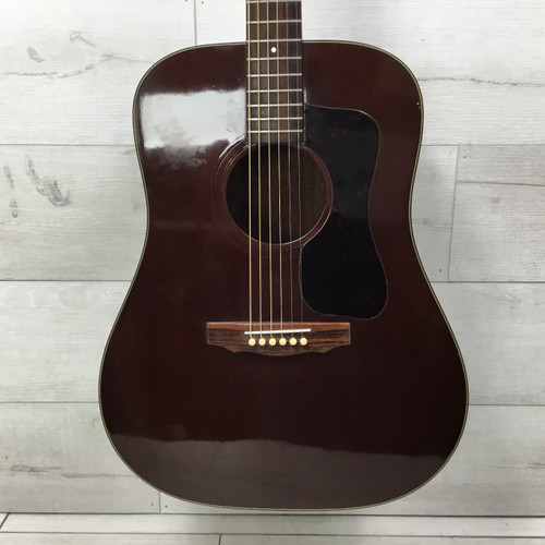 Vist Large View of Product Image Which is Used Guild D-25M 1975 Dreadnought Vintage Solid Top Acoustic Guitar Natural