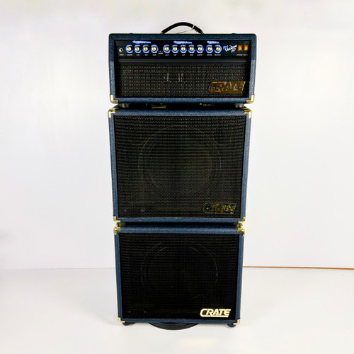 Vist Large View of Product Image Which is Used Crate Blue Voodoo 50 Tube Guitar Amplifier Mini Stack