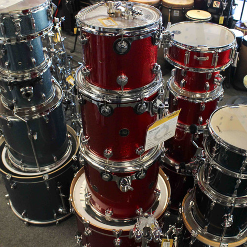 Vist Large View of Product Image Which is Used DW COLLECTORS SERIES 4PC Drum Shell Kit Red