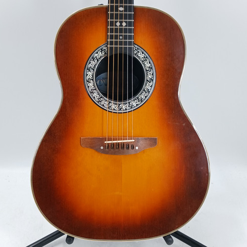 Vist Large View of Product Image Which is Used Ovation 1112 AS IS Vintage Solid Top Acoustic Guitar Sunburst
