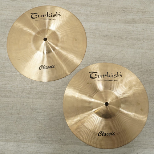 Vist Large View of Product Image Which is Used Turkish Classic Light Hi Hat Cymbals 12 - Inch