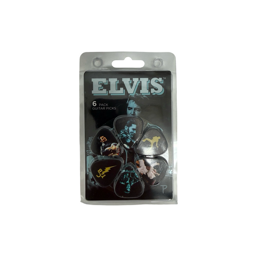 Vist Large View of Product Image Which is New PERRI'S LEATHER ELVIS PRESLEY 6-PACK GUITAR PICKS
