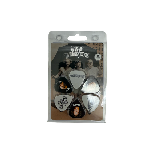 Vist Large View of Product Image Which is New PERRI'S LEATHER THE 3 STOOGES 6-PACK GUITAR PICKS