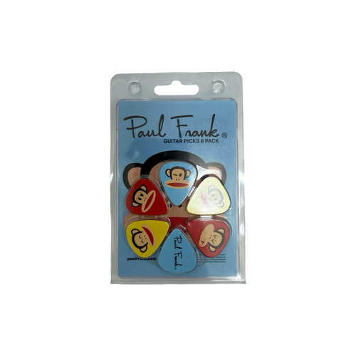 Vist Large View of Product Image Which is New PERRI'S LEATHER PAUL FRANK 6-PACK GUITAR PICKS