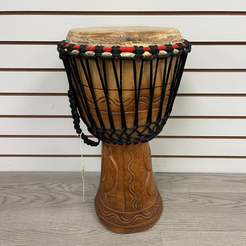 Vist Large View of Product Image Which is Used - HAND MADE DJEMBE W/BAG 