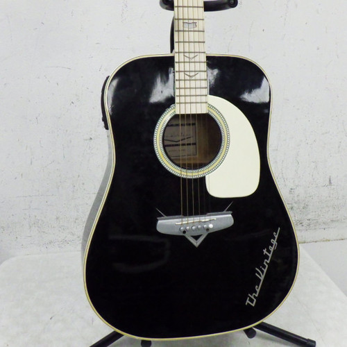 Vist Large View of Product Image Which is Used Esteban The Vintage  Acoustic Guitar Black