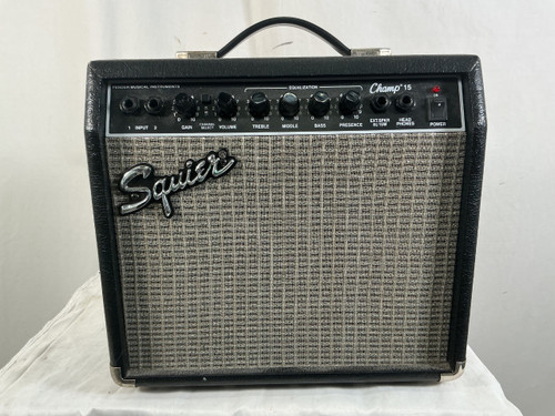 Vist Large View of Product Image Which is Used Squier CHAMP 15 1 x 8 Solid State Amplifier 1 x 8
