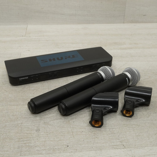 Vist Large View of Product Image Which is Used Shure Blx288/sm58 Dual Wireless J11 Wireless Microphone