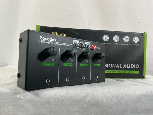 Vist Large View of Product Image Which is Used SOCODOX 4 CHANNEL HEADPHONE AMP Headphones