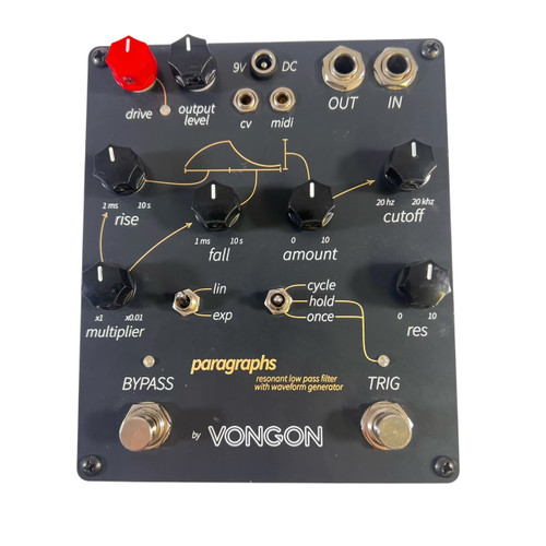 Vist Large View of Product Image Which is Used Vongon Paragraphs Stereo Delay & Looper Effects Pedal