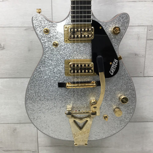 Vist Large View of Product Image Which is Used Gretsch G6129-62VSSLV Wildwood Limited Run Of 12 Double Cut Electric Guitar Silver/Gray