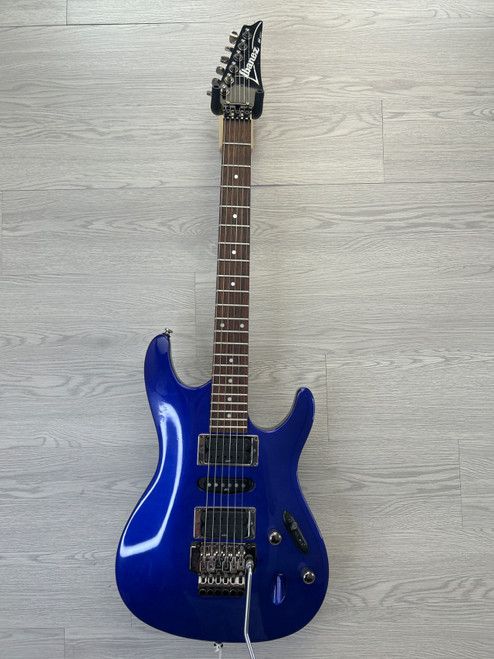 Vist Large View of Product Image Which is Used Ibanez S470 MIK Super S Electric Guitar Blue 6-String