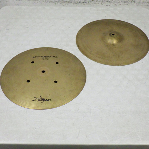 Vist Large View of Product Image Which is Used Zildjian 80S A quickbeat 14 HH Vintage Hi Hat Cymbals 14"