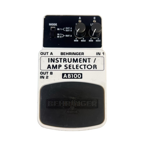 Vist Large View of Product Image Which is Used Behringer AB100 Ultra-Flex A/B Switch Guitar Effects Pedal