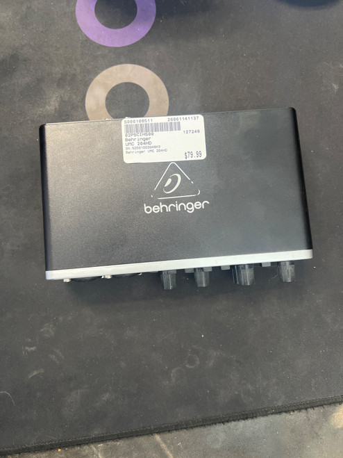 Vist Large View of Product Image Which is Used Behringer UMC 204HD Computer Interface 2 A/D Recording Inputs