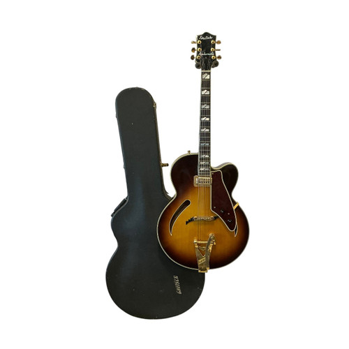 Vist Large View of Product Image Which is Used Gretsch G400CV WHSC Semi-Hollow Electric Guitar Tobacco Sunburst 6-String