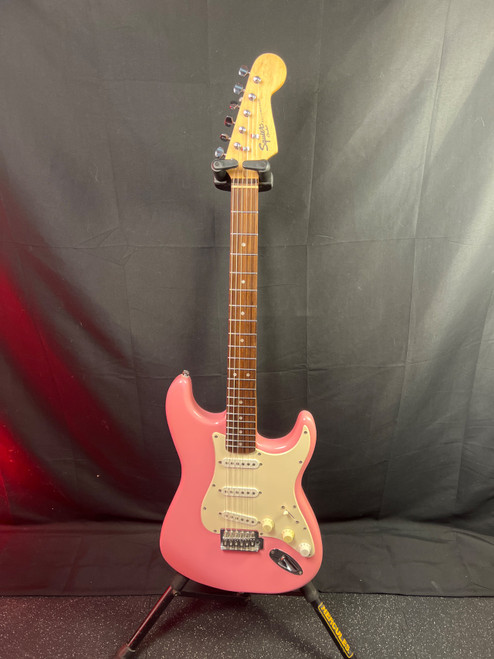 Vist Large View of Product Image Which is Used Squier BULLET STRAT SSS S Type Electric Guitar Pink 6-String