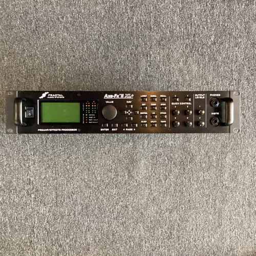 Vist Large View of Product Image Which is Used Fractal Audio AXFX II XL + Solid State Rackmount Amplifier Head