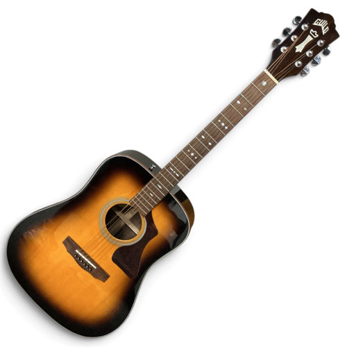 Vist Large View of Product Image Which is Used Guild GUILD GAD-50E ATB Laminate Top Acoustic Guitar Sunburst