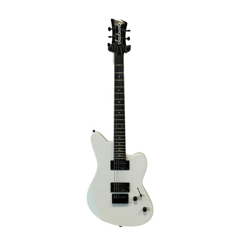 Vist Large View of Product Image Which is Used Jackson JS22 SURFCASTER Offset Double Cutaway Electric Guitar White 6-String