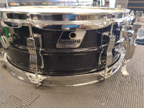 Vist Large View of Product Image Which is Used Ludwig ACROLITE BLACK GALAXY Metal Snare Drum 14"