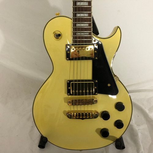 Vist Large View of Product Image Which is Used Aria PRO II PE-350CST LP Type Electric Guitar White 6-String