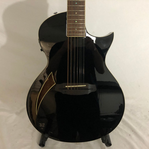 Vist Large View of Product Image Which is Used LTD TL-12 Semi-Hollow Electric Guitar Black 12-String