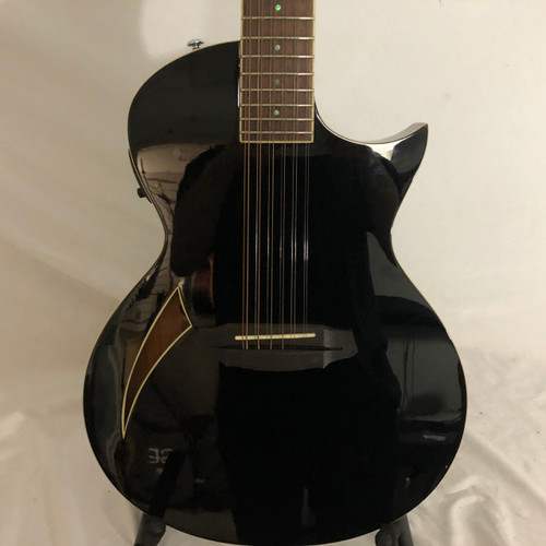 Vist Large View of Product Image Which is Used LTD TL-12 Semi-Hollow Electric Guitar Black 12-String