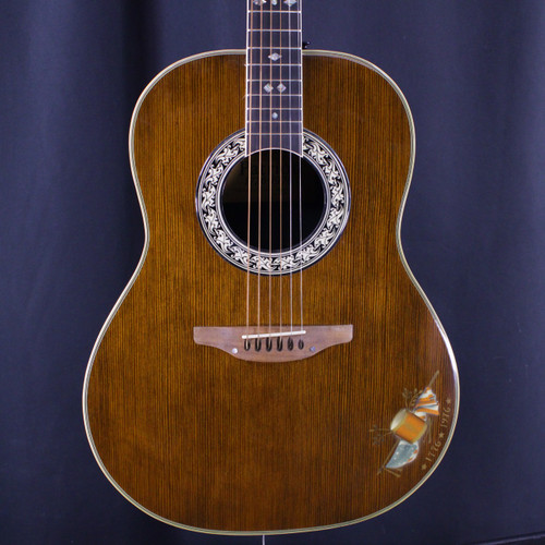 Vist Large View of Product Image Which is Used Ovation BICENTENNIAL PATRIOT 1776 RARE (1 of 1776) Vintage Solid Top Acoustic Guitar Wood