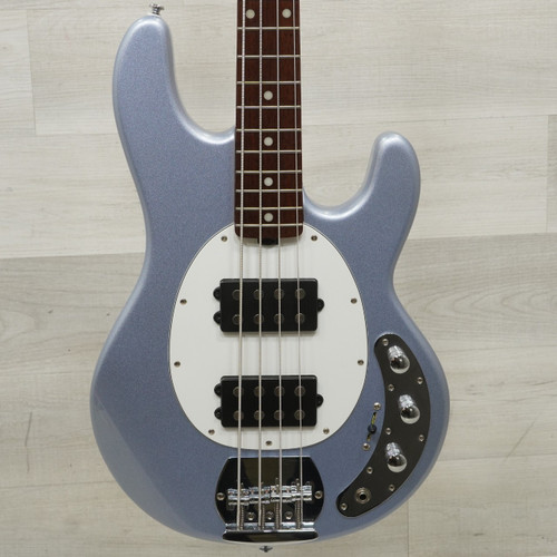 Vist Large View of Product Image Which is Used Sterling By Ernie Ball Sub Series Stingray HH Bass Guitar Blue