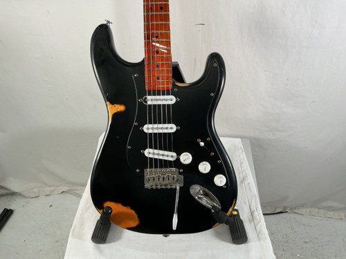 Vist Large View of Product Image Which is Used PARTSCASTER RELIC S Type Electric Guitar Black 6-String