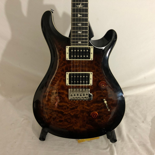 Vist Large View of Product Image Which is Used Paul Reed Smith - PRS SE CUSTOM 24 QUILTED Double Cut Electric Guitar Tobacco Sunburst 6-String