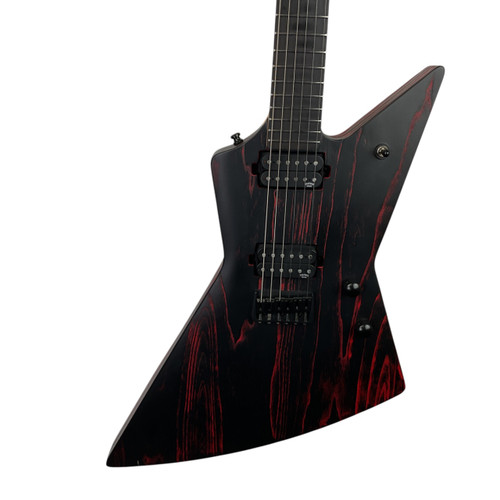 Vist Large View of Product Image Which is Used Chapman GHOST FRET PRO BAD BLOOD Pointy Electric Guitar Red 6-String