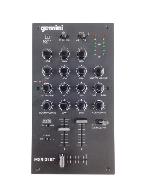 Vist Large View of Product Image Which is Used Gemini MXR-01 BT DJ Mixer w/AC